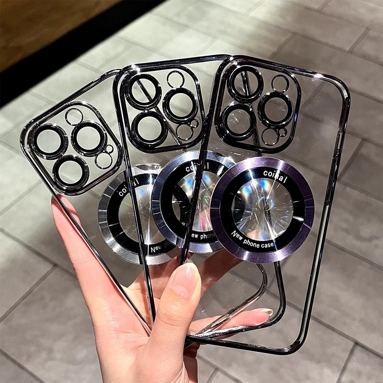 Transparent  Electroplating Anti-Drop iPhone Phone Case